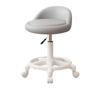 LMMSHA Adjustable Height Swivel Bar Stool, Multicolor Rolling Chair with Backrests for Beauty Nail Salon, SPA, Makeup, Tattoo Artists,N