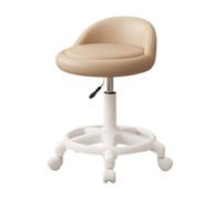 LMMSHA Adjustable Height Swivel Bar Stool, Multicolor Rolling Chair with Backrests for Beauty Nail Salon, SPA, Makeup, Tattoo Artists,D