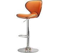 LMMSHA Bar Chair Dining Front Desk Stool and Back Height Adjustable Stools(Orange)