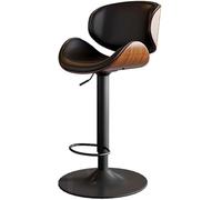 LMMSHA Bar Stools Adjustable Swivel Leather for Kitchen Island 60 80cm Mid Century Counter Height Chairs Bar-stools with(C)