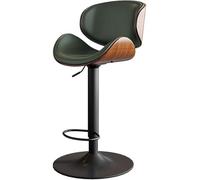 LMMSHA Bar Stools Adjustable Swivel Leather for Kitchen Island 60 80cm Mid Century Counter Height Chairs Bar-stools with(A)