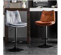 LMMSHA Bar Stools Bar-Stool Chairs with Back Adjustable Height Pub Kitchen Counter(B)