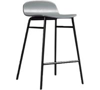LMMSHA Bar Stools Fashion Metal High with Footrest Backrest for Dining Room Kitchen Counter(Grey)