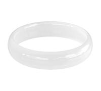 LMMSHA Bracelets,White Jade Bangle Bracelet for Women, Retro Chinese Style Jadeite Bangle Jewelry(60mm)