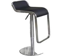 LMMSHA Breakfast Chairs and Stylish Swivel Bar Chair Lifting Black Leather Stool Dining Kitchen(Q)