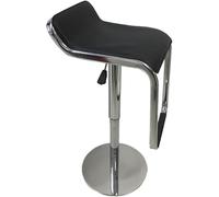 LMMSHA Breakfast Chairs and Stylish Swivel Bar Chair Lifting Black Leather Stool Dining Kitchen(W)