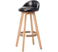 LMMSHA Breakfast Chairs Bar Chair Can Rotate Household Wooden High Stool Front Desk Cashier Kitchen(Y,A)