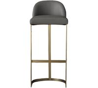 LMMSHA Breakfast Chairs Bar Chair Home Backrest Stool High Golden Casual Light Luxury Iron Art Kitchen(H,B)