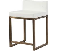 LMMSHA Breakfast Chairs Front Desk Chair, Counter, Stainless Steel Bar, Light Luxury, Xinzhong Stool Kitchen(White)