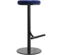 LMMSHA Breakfast with Back Upholstered Kitchen Counter Chair, Bar Stool for Home Bar/Kitchen Island(Blue,65cm)