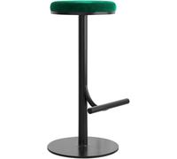 LMMSHA Breakfast with Back Upholstered Kitchen Counter Chair, Bar Stool for Home Bar/Kitchen Island(Green,65cm)