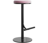 LMMSHA Breakfast with Back Upholstered Kitchen Counter Chair, Bar Stool for Home Bar/Kitchen Island(Pink,75cm)