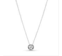 LMMSHA Cadena Tipo Cable 100%, Collar con Forma de corazón, Estrellas, Luna y Copo de Nieve Brillante, 45 cm