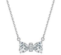 LMMSHA Classic Sterling Silver Bow Necklace with Twelve Constellations - Birthstone Jewelry for Women