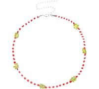 LMMSHA Colorful Sterling Silver Beaded Necklace for Women - Bohemian Daisy Earrings & Rainbow Jewelry