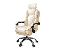 LMMSHA Computer Reclining Liftable Swivel Leisure Chair with Headrest, Armrest and Footrest Gaming Office Chair,A