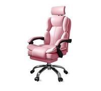 LMMSHA Computer Reclining Liftable Swivel Leisure Chair with Headrest, Armrest and Footrest Gaming Office Chair,D