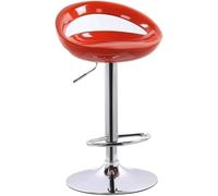 LMMSHA Counter Bar Stools Adjustable Swivel Kitchen Bar-Stool Metal Stool Chair with Abs Plastic Seat Round Dining Chairs for(H)
