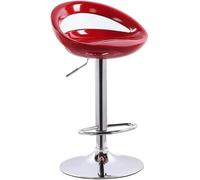 LMMSHA Counter Bar Stools Adjustable Swivel Kitchen Bar-Stool Metal Stool Chair with Abs Plastic Seat Round Dining Chairs for(A)