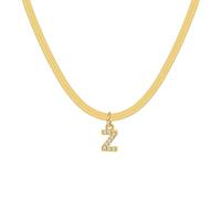 LMMSHA Dainty Cubic Initial Choker Color Snake Chain Letter Necklace Stainless Steel Alphabet Jewelry Fashion Trendy Accessories Creative For Women and Men Thing