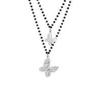 LMMSHA Double-Layer Beaded Crystal Necklace for Women - Fashionable Gift