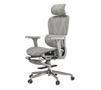 LMMSHA Ergonomic Office - High-Back Computer Desk with Lumbar Support, Adjustable Swivel Gaming Chair for Home, Work, and Long Hours of Sitting,Gray