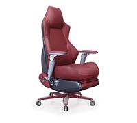 LMMSHA Ergonomic Office Reclining Desk Big and Tall 400 lbs Capacity, Executive Chair Leather Chair,A