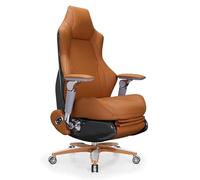 LMMSHA Ergonomic Office Reclining Desk Big and Tall 400 lbs Capacity, Executive Chair Leather Chair,B