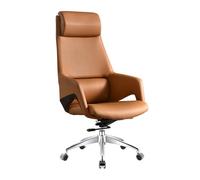 LMMSHA Executive Leather Office Home Desk Chair for Adults, Big and Tall with Wheels, Swivel Rolling,A,High Back