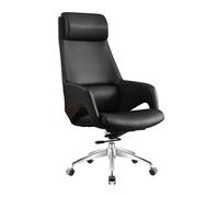 LMMSHA Executive Leather Office Home Desk Chair for Adults, Big and Tall with Wheels, Swivel Rolling,B,High Back