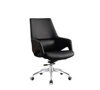 LMMSHA Executive Leather Office Home Desk Chair for Adults, Big and Tall with Wheels, Swivel Rolling,B,Short Back