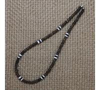 LMMSHA Fashion Vintage Rustic Beaded Natural Coconut Shell Surfer Necklace Men Tribal Jewelry For Him-DC-02
