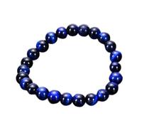 LMMSHA Feng Shui Bracelet,Charm Bracelet Blue Tiger Eye Stone Bracelet Eye Stone Bracelet 6/8/10MM Talisman Jewelry for Men and Women,10mm