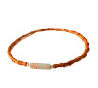 LMMSHA Feng Shui Bracelet,Feng Shui Bracelet Wood Bracelet Beaded Bracelet Good Luck Amulet Vintage Jewelry Dainty Wooden Bracelet for Women Talisman Bring Wealth Fortune(Shou Stone)