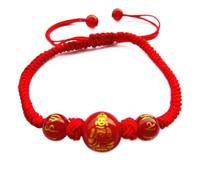 LMMSHA Feng Shui Bracelet,Feng Shui Red Agate Wealth Bracelet Red String 12 Animals Pendant Charm Bracelet Crystal Chakra Bracelet for Maximum Lucky Money Wealth Women Men(Dog)