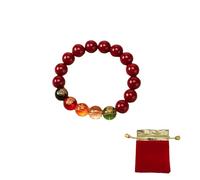 LMMSHA Feng Shui Bracelet, Red Cinnabar Beads Protection Dragon Beads Bracelet Jewellery Gifts Meaning to Attract Wealth and Good Luck