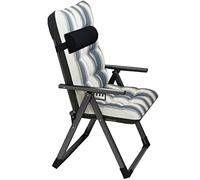 LMMSHA Folding Lounge Indoor, Cotton and Linen Fabric Lazy with Armrest 6-Speed Adjustable Reclining Chair,Single Sleeper Sofa Chair,165° Angle Adjustment