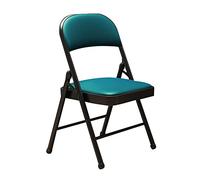 LMMSHA Folding Metal Chair Padded Comfortable Foldable Chairs Desk, Office, Dressing Table, Extra Seat. Easy Fold Storage For Any Room,F