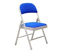 LMMSHA Folding Metal Chair Padded Comfortable Foldable Chairs Desk, Office, Dressing Table, Extra Seat. Easy Fold Storage For Any Room,N