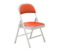 LMMSHA Folding Metal Chair Padded Comfortable Foldable Chairs Desk, Office, Dressing Table, Extra Seat. Easy Fold Storage For Any Room,V