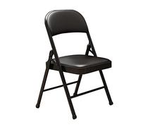 LMMSHA Folding Metal Chair Padded Comfortable Foldable Chairs Desk, Office, Dressing Table, Extra Seat. Easy Fold Storage For Any Room,C