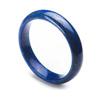 LMMSHA Genuine Natural Lapis Lazuli Gemstone Crystal Bangle Woman Lady Inner Diameter 61mm