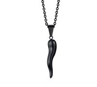 LMMSHA Girl Sterling Silver Protection Women Men, Talisman - Lucky Horn Charm, Chili Italian Pepper Necklace For s