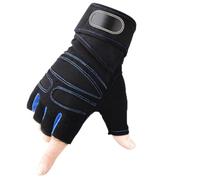 LMMSHA Half Finger Fitness Training Sports Gloves Unisex for Fitness(Dark Blue,X-Large)