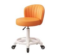 LMMSHA Heavy-Duty Chair lbs Weight Capacity, Round Swivel, Adjustable Height, Comfortable Backrest - Ideal for Beauty Nail Salon, SPA, Makeup, Tattoo Artists,G