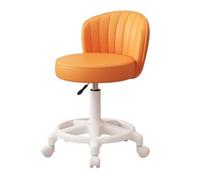 LMMSHA Heavy-Duty Chair lbs Weight Capacity, Round Swivel, Adjustable Height, Comfortable Backrest - Ideal for Beauty Nail Salon, SPA, Makeup, Tattoo Artists,B