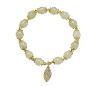 LMMSHA Hetian Jade Hand String Female Retro Temperament Gold Branch Jade Leaf Bracelet