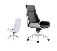 LMMSHA High Back Computer Leather Swivel Desk for Home Office, Padded Comfy Gaming Chair, Height Adjustable Manager Work PC Chair,B