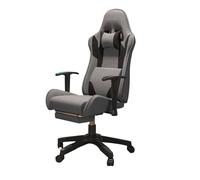 LMMSHA High Back Executive Office Ergonomic Home Computer Desk Chair with Retractable Footrest, Adjustable Tilt Lock, Swivel Rolling Chair,Fabric B