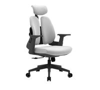 LMMSHA High Back Office Headrest Executive Swivel with Adjustable Armrest Lumbar Support Desk Chair Computer Chair,C